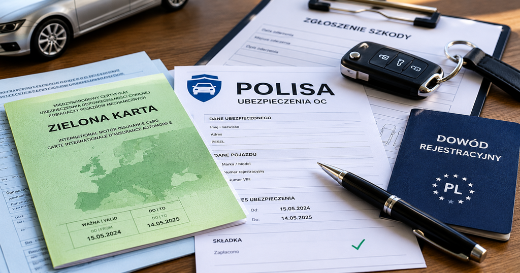 Dokumenty ubezpieczeniowe do wyjazdu za granicę – Zielona Karta i polisa OC