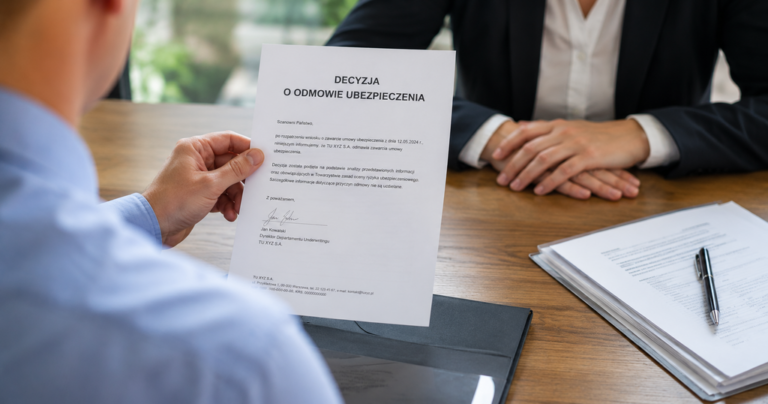Pismo z odmową wypłaty odszkodowania – kiedy ubezpieczyciel może odmówić z OC lub AC