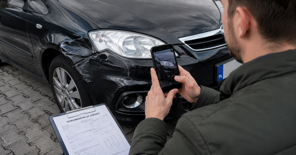 Dokumentacja fotograficzna uszkodzeń samochodu po kolizji – co zebrać przy zgłoszeniu OC