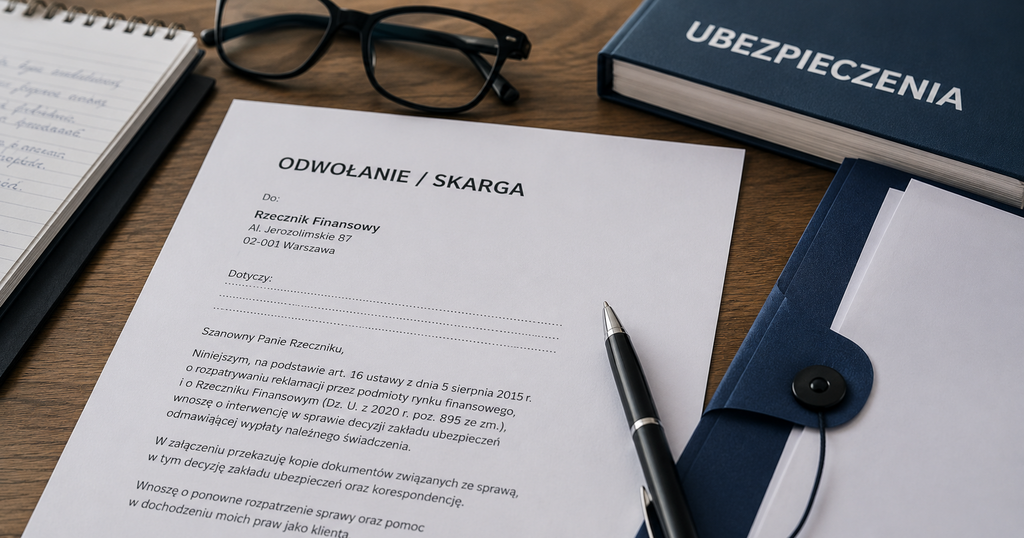 Odwołanie od odmowy wypłaty odszkodowania – Rzecznik Finansowy i reklamacja