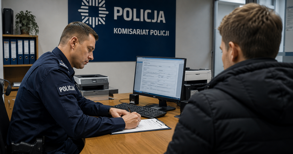 Zgłoszenie kradzieży samochodu na policji – protokół policyjny wymagany przy AC