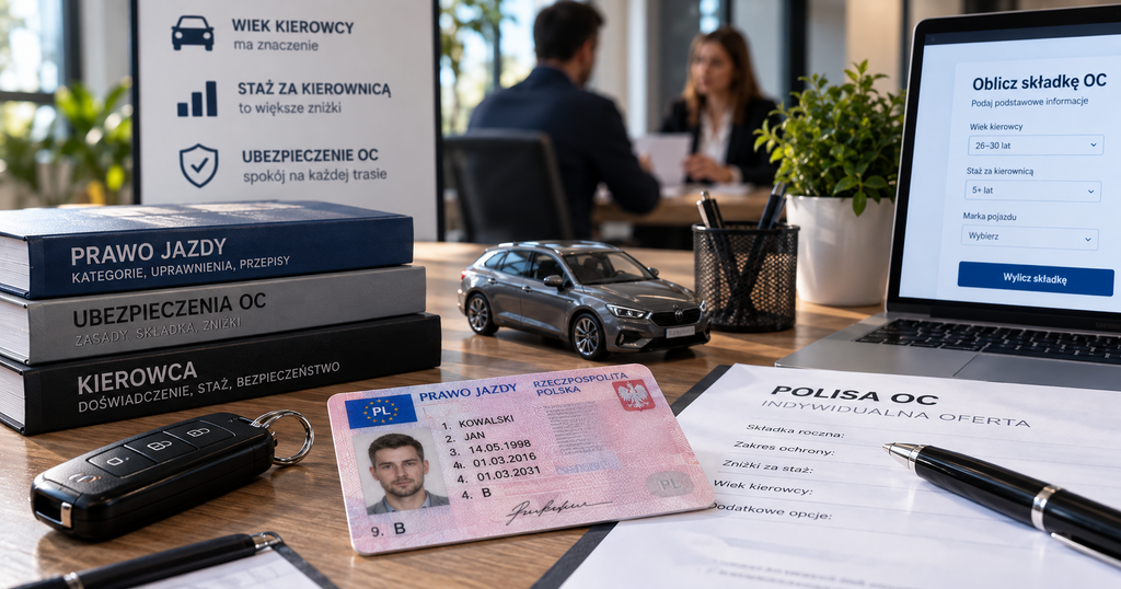 Prawo jazdy i wiek kierowcy – czynniki wpływające na obliczenie składki OC