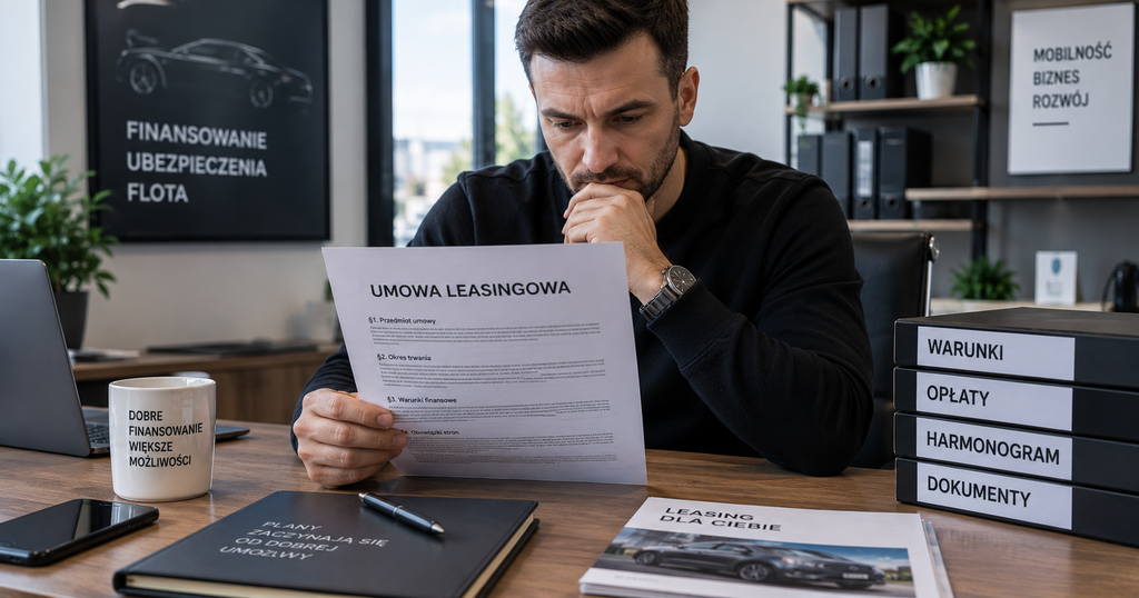 Czytanie umowy leasingowej – co sprawdzić przed zakupem polisy AC dla auta w leasingu
